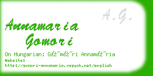 annamaria gomori business card